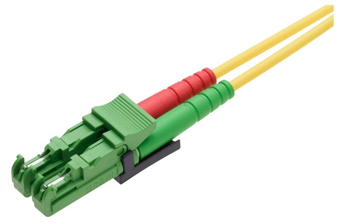 Оптический коммутационный шнур E-2000™-Compact APC-E-2000™-Compact APC, SM, 2 х 2,7 мм