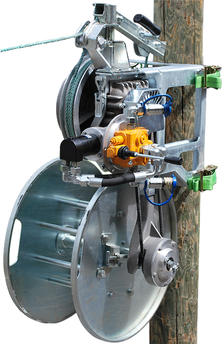 Лебедка на опору 4 кН Plumett PСW-4 hydraulic